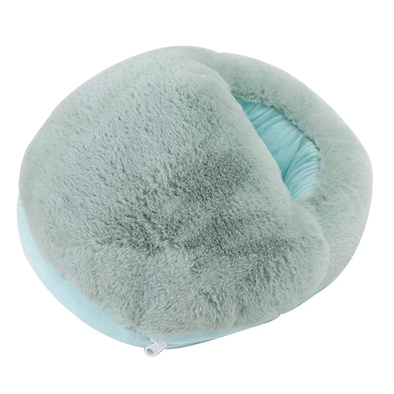 

Электрическая грелка для ног, плюшевая мягкая USB-грелка для ног, зимняя офисная грелка для ног