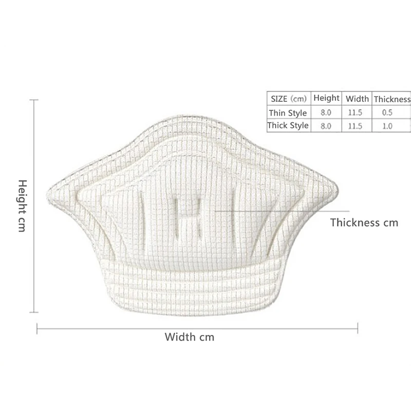 

2PCS Crash Insole Patch Shoes Back Sticker Anti-dropping Sport Sneaker Heel Anti Blister Friction Anti-wear Feet Pad Cushion