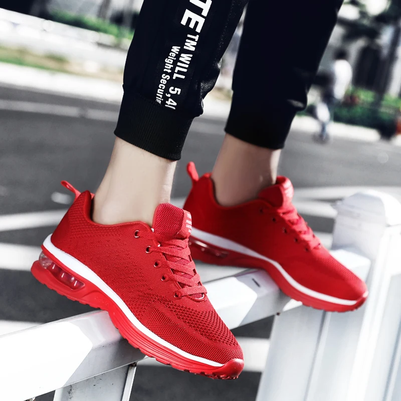 

Ladies and Men's Couple Air Cushion Running Shoes Fashion Sports Breathable Comfortable Walking Shoes Running Training Shoes