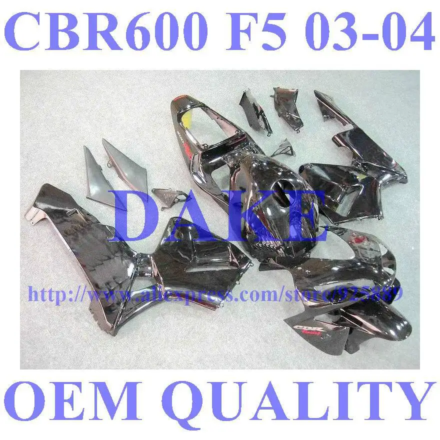 

100%New Injection Fairings For HONDA CBR600RR 03 04 F5 CBR 600 RR 03-04 CBR600 2003 2004 Pre_drilled Fairing Kit Tank Tim