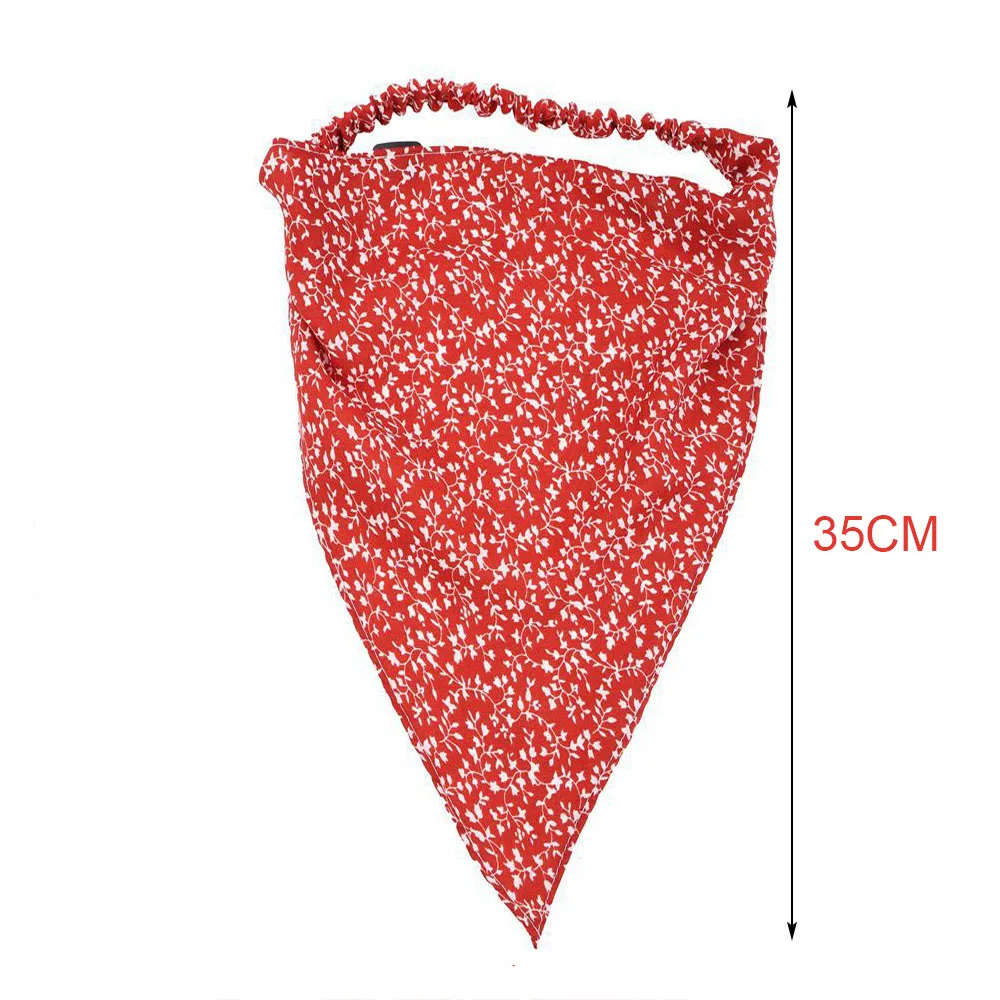 

1PC Floral Print Scrunchies Elastic Bandanas For Girl Fashion Hair Band Cute Turban Triangle Bandanas Headwear Hair Accessories