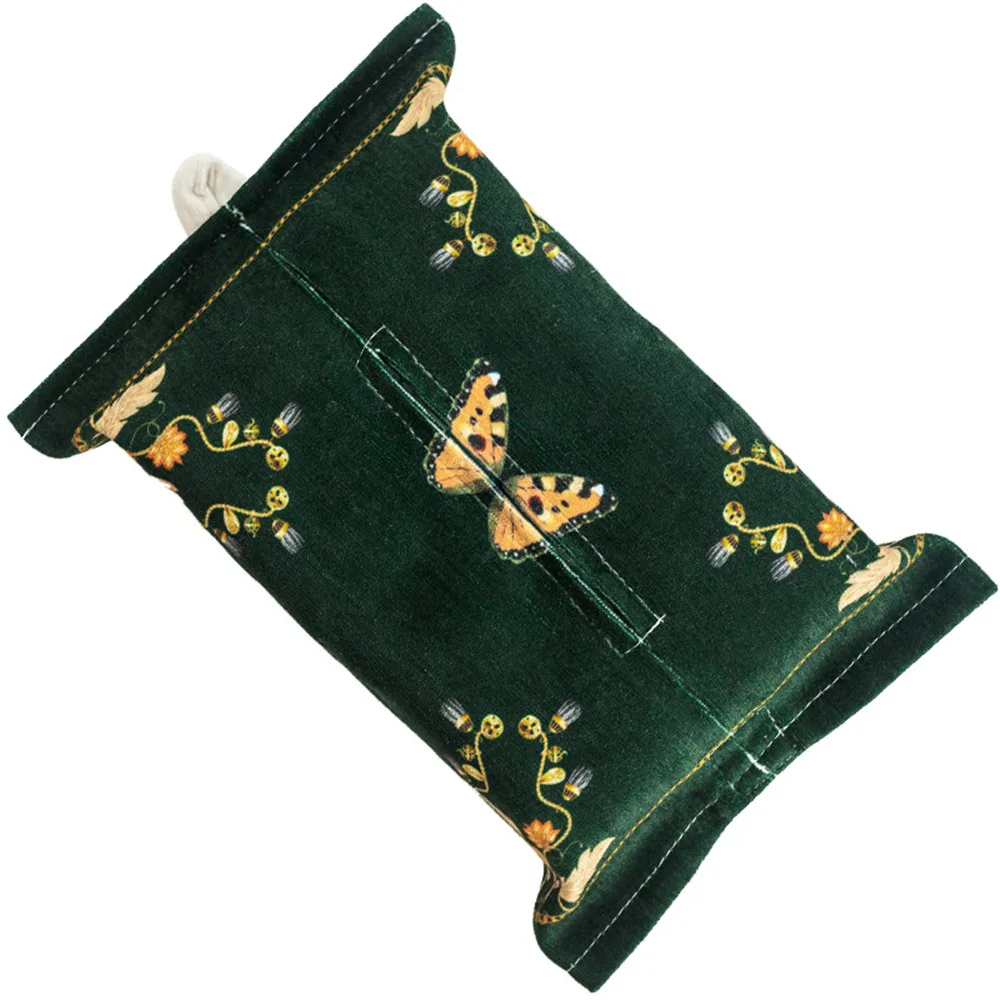 Темно-зеленая ткань водонепроницаемая синели органайзер чехол винтажный