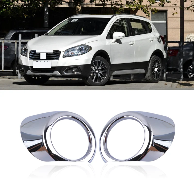 CAPQX 2 шт. для Suzuki S-cross scross 2014 2015 ABS хромированный передний противотуманный
