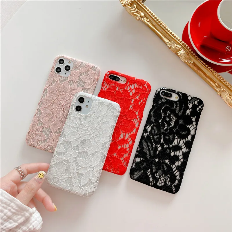 Роскошный сексуальный кружевной чехол для телефона iphone 11 Pro Max XR X XS 6 6s 7 8 plus задняя