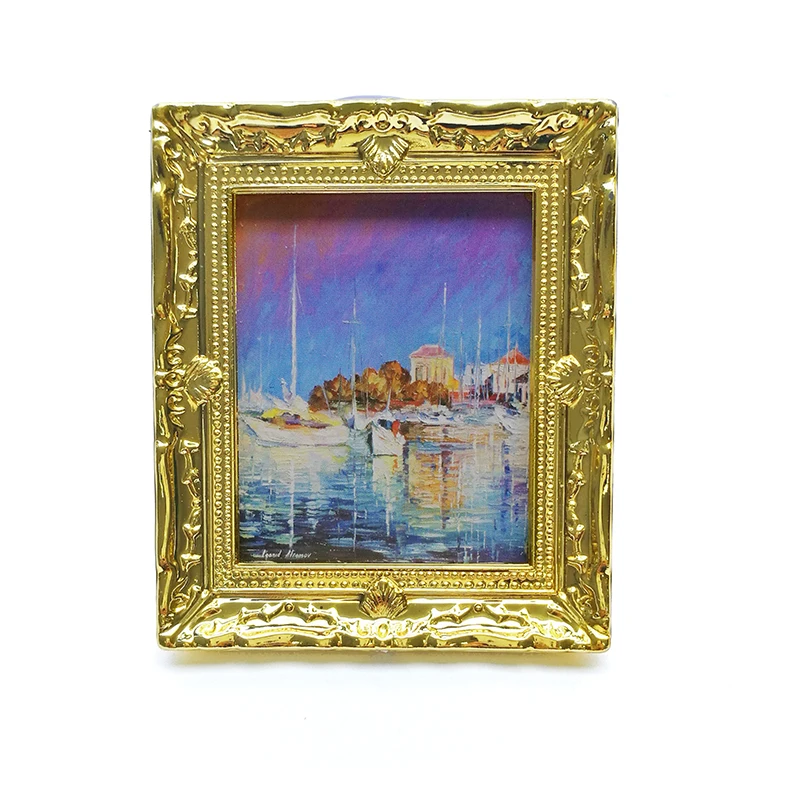 Миниатюрные настенные картины для кукольного домика картина маслом гостиной