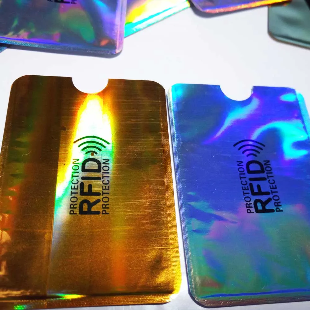 Анти Rfid кошелек блокирующий считыватель Блокировка банк держатель для карт Id