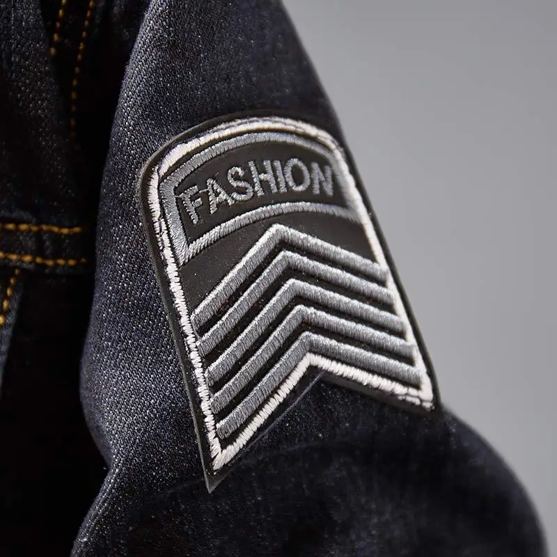 Хай-стрит Для мужчин рваные джинсы с лентой куртки вымытые джинсовые человек