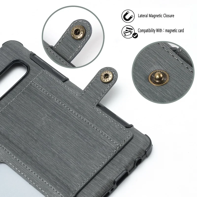 Чехол-книжка для Samsung galaxy S10 + с отделениями карт и задней крышкой S8 S9 S20 note 8 9 10