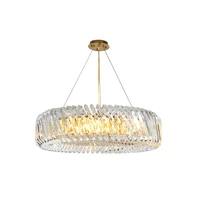 postmodern round gold silver stainless steel glass designer led chandelier lighting lustre suspension luminaire lampen for foyer