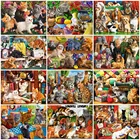 Evershine Алмазная вышивка собака 5D DIY Алмазная Живопись животное вышивка крестом наборы алмазная мозаика Кот выкладка рукоделие