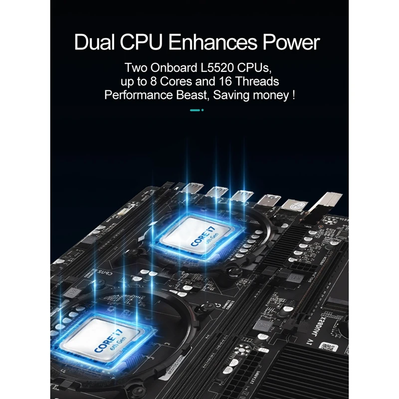 X58 Motherboard Dual LGA1366 L5520 DDR3 4-Channel 1066Mhz Maximum Support 128G E-ATX USB 3.0 | Компьютеры и офис