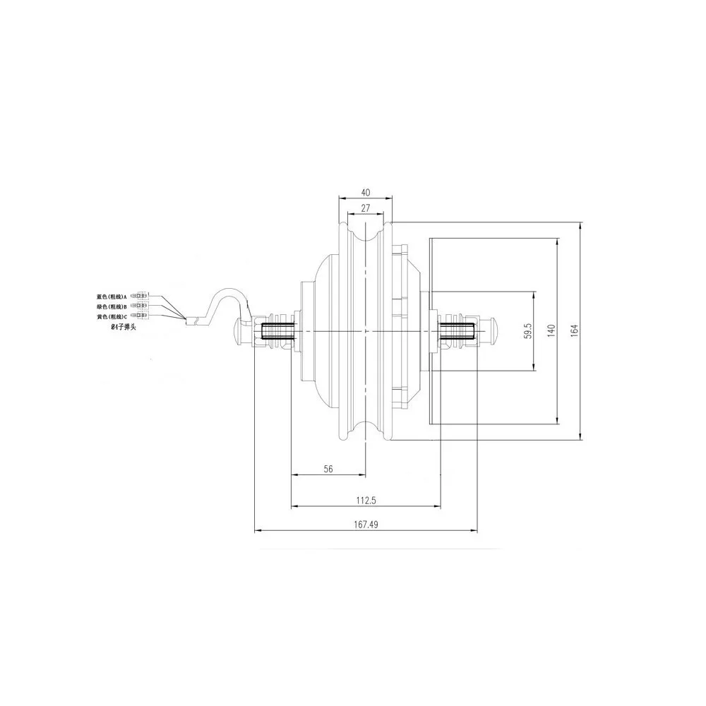 24V36V48V 350 w 1000 10 inch Электрический самокат мотора тормоз двигателя изменение DIY