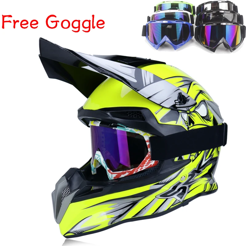 

Adult Motorcycle Helmets Universal Off-road Helmet Safe Motocross Helmet Motorcycle Racing Helmet Casque Moto Women Free Gift