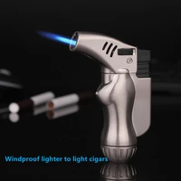 human body creative windproof cigarette lighter elbow cigar butane torch lighter turbo blue flame jet lighter outdoor bbq