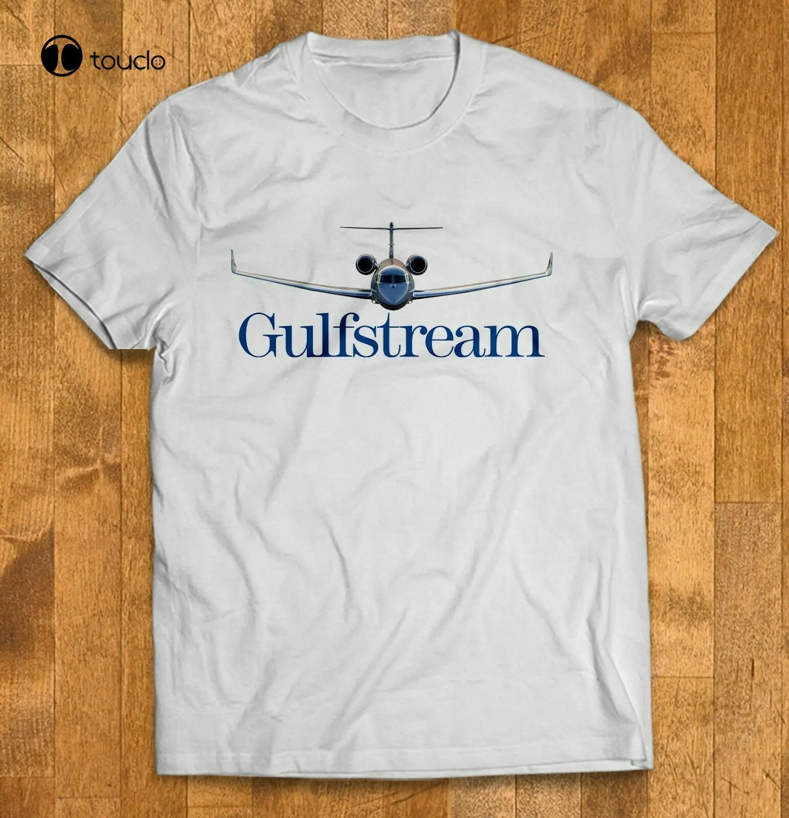 

Gulfstream G 500 Aircraft Aviation Logo Men'S T Shirts Black & White Color Tee Shirt