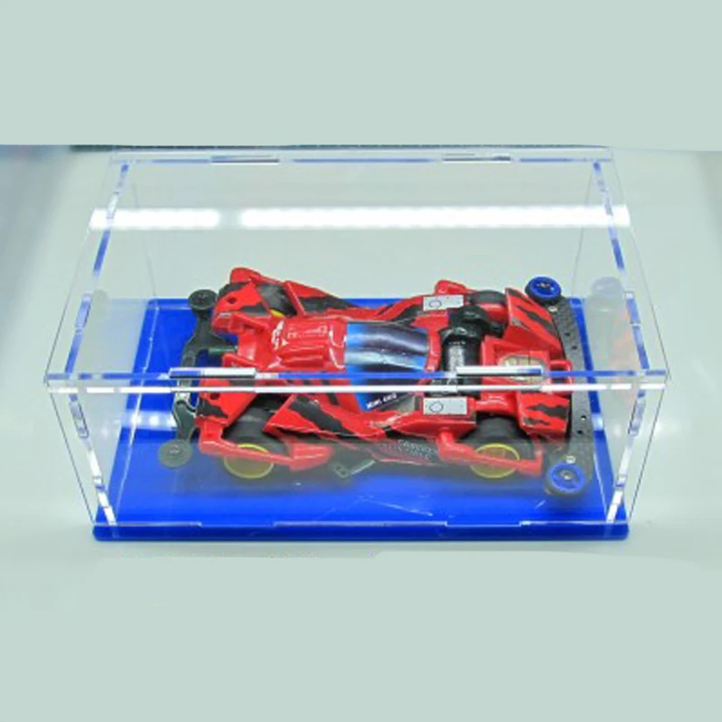 1pcs 4WD Display Box Car Storage Show Stand Dust-proof with Colorful Botoom Plate for RC Tamiya Mini Racing Model | Игрушки и хобби