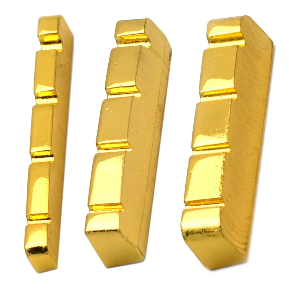 

1pcs Electric Bass Slotted Curved Nut 4 String Gold Plated 38mm 42mm Guitar Bass Instrument Replacement Parts Accessories