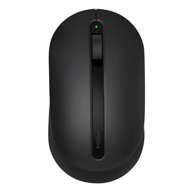 Xiaomi MIIIW 2,4 ГГц Беспроводная мышь 1000 dpi Беспроводная офисная мышь ноутбук не Противоскользящий мышь текстура полностью симметричная дизайнерская мышь - Цвет: Черный