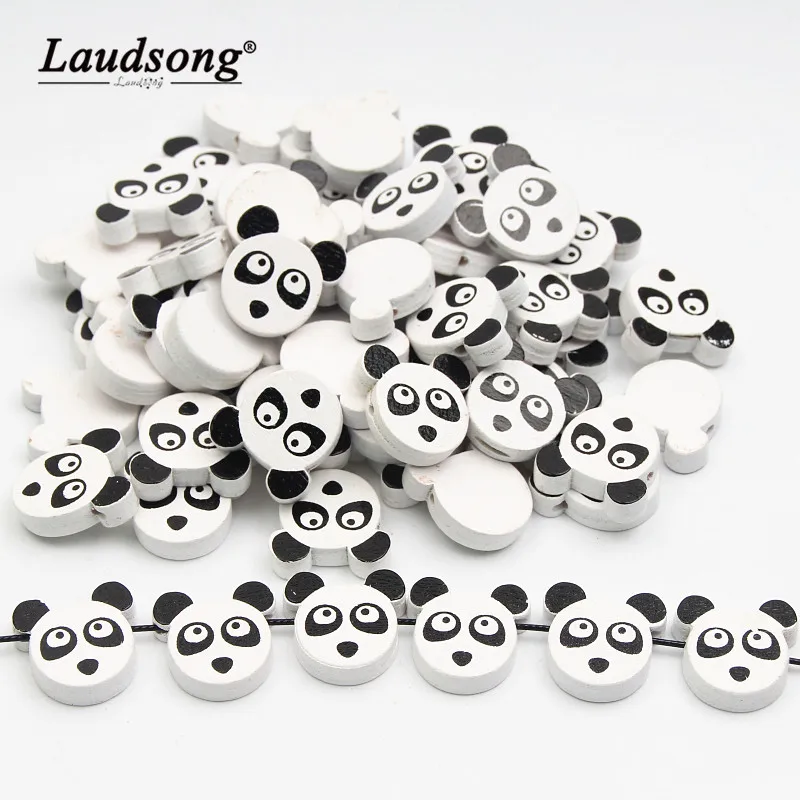 30 шт. деревянные бусины в стиле панды разделитель для бисера ювелирные изделия