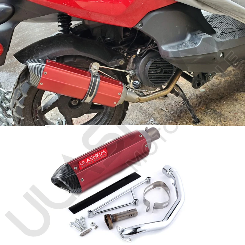 

MOTORCYCLE SCOOTER EXHAUST MUFFLER FULL SYSTEM WITH DB KILLER SLIP ON FOR SCOOTER FOR ISRAEL JOY RAID 125 EXHAUST