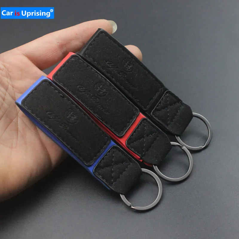 Брелок кожаный для автомобильных ключей 10 шт. Alfa Romeo Giulia Stelvio 156 147 Giulietta Mito Spider GT Abarth