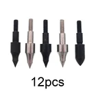 12 шт., наконечники для стрельбы из лука, 100 граней