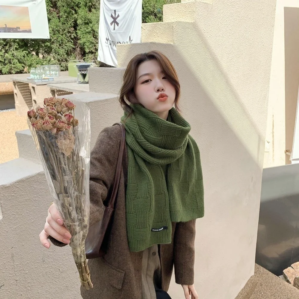 

Luxury Brand 2021 Cotton Lady Big Shawl Imitation Cashmere Scarf Autumn and Winter Thickening Warm Letter Printing Shawl Scarf