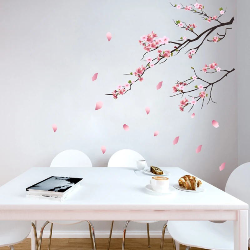 

New plum blossom branches wall stickers living room bedroom dining room children's room decoration stickers