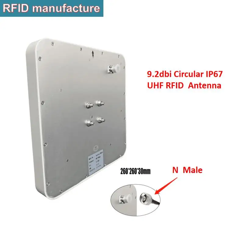 UHF RFID антенна большого радиуса действия IP67 Пассивный круговой 9.2dbi
