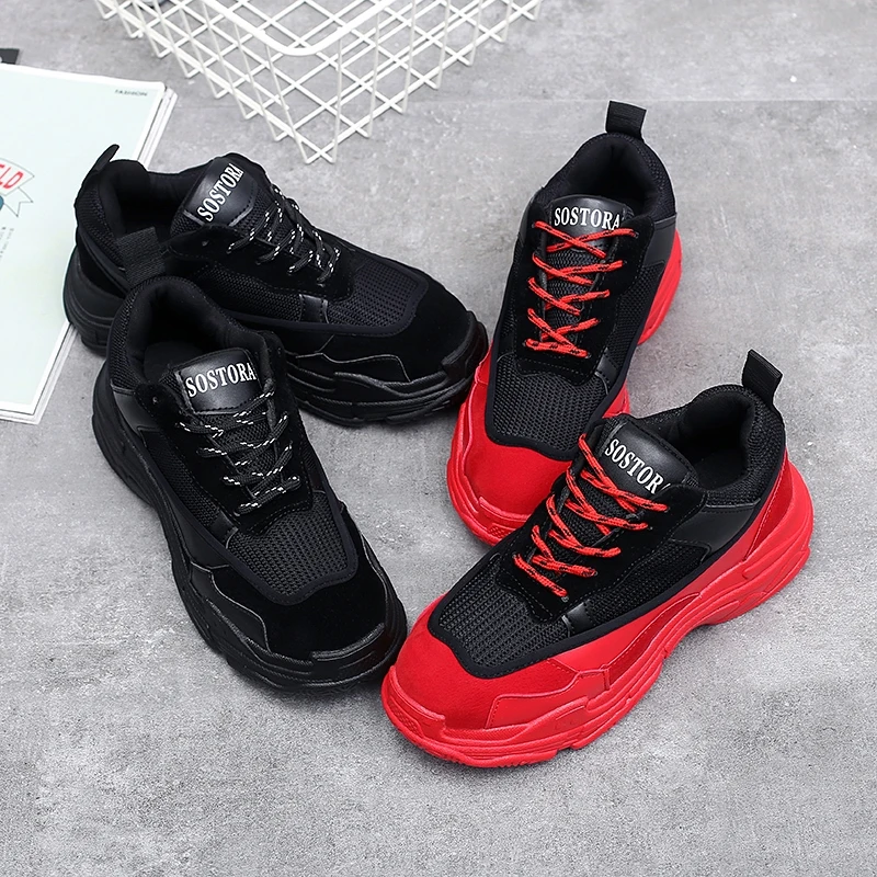 Модные женские туфли на платформе повседневные корейские кроссовки трендовые