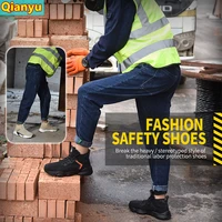 safety boots mens steel toed shoes mens safety shoes anti piercing work shoes sports shoes breathable protective