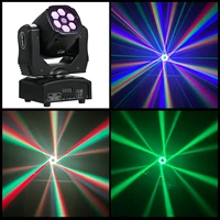 ac100250v 6x15w rgbw 4in1 leds mini bee eye moving h ead stage light 13 channels auto run dmx512 sound activated dj disco