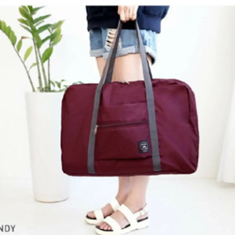 Портативная складная дорожная сумка для хранения багажа большая через