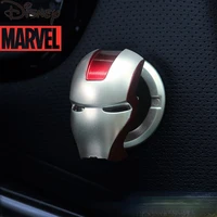 disney marvel iron man car protective cover decorative ring buckle decorative cover car interior one click start