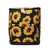 personalized leopard summer cooler bag travel bag personalized beach sunflower backpack cooler dom1071867