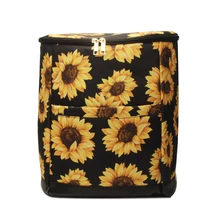 Monogram Leopard Summer Cooler Bag Travel Bag Personalized Beach Sunflower Backpack Cooler DOM1071867