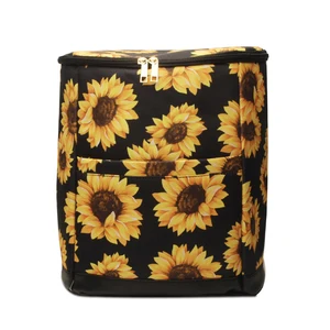 monogram leopard summer cooler bag travel bag personalized beach sunflower backpack cooler dom1071867 free global shipping