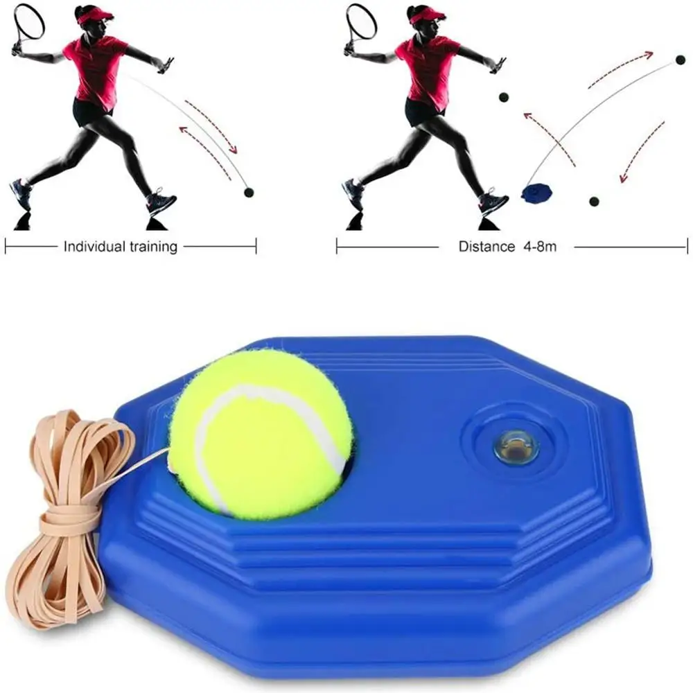 

Tennis Practice Trainer Single Self-study Tennis Training Tool Exercise Rebound Ball Baseboard Sparring Device Tennis Accessorie