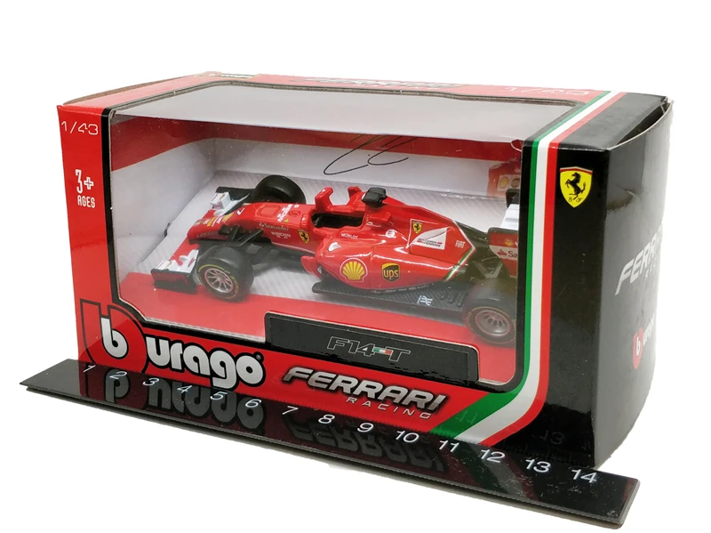BBurago 1:43 F1 SF90 SF14T Nr7 Кими Райкконен SF15T Nr5 Феттель F2012#6 Фелипе Масса литья под давлением модель автомобиля