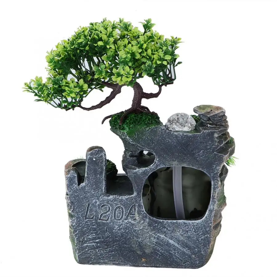 Винтажный настольный фонтан из смолы имитация рокерного декора светильник