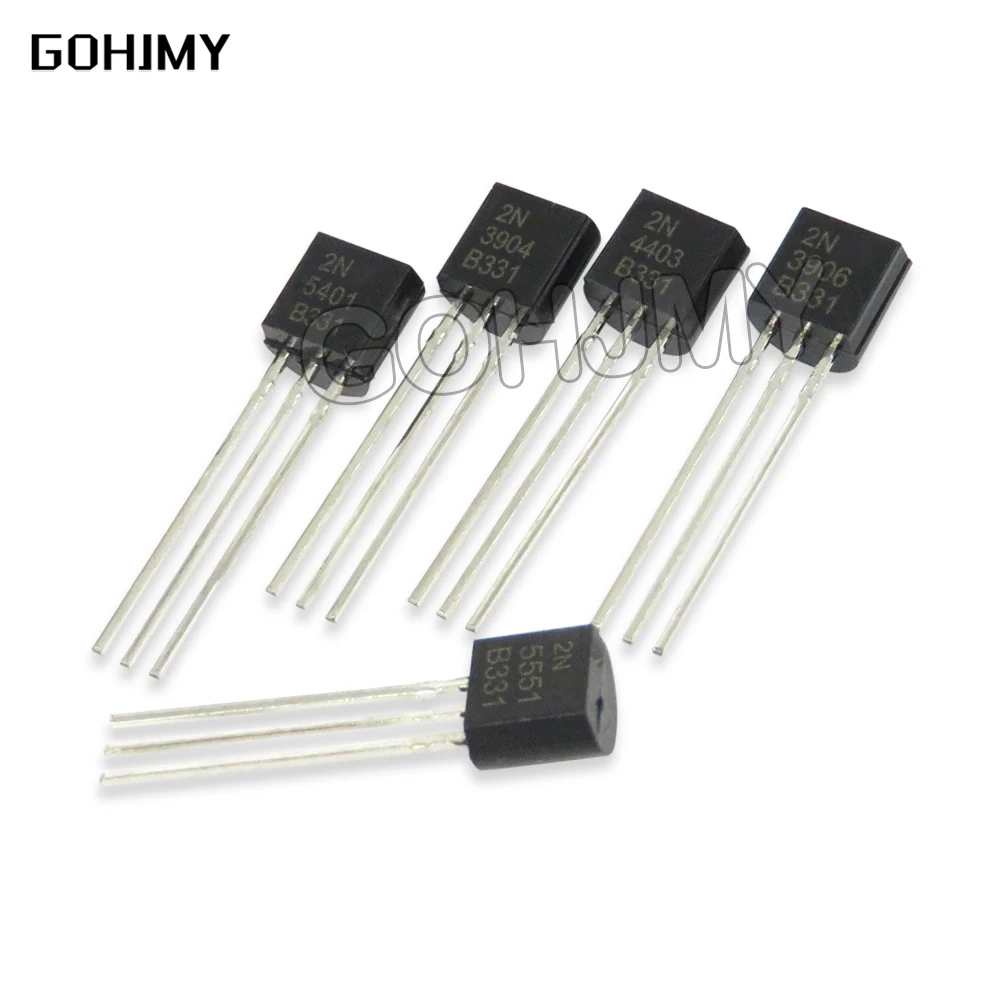 

100PCS 2N3904 2N3906 TO-92 2N5401 2N5551 2N4403 2N2907 2N4401 2N2222 PN2222 TO92 transistor