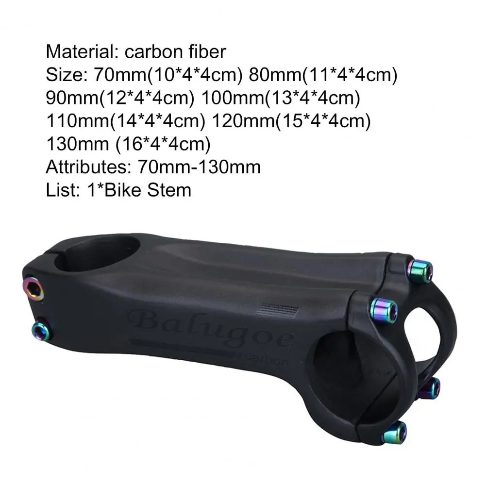 

6 Degrees 70-130mm Handlebar Stem High-strength Wear-resistant Bike Stem for XC/AM Mountain Bike/Road Bike