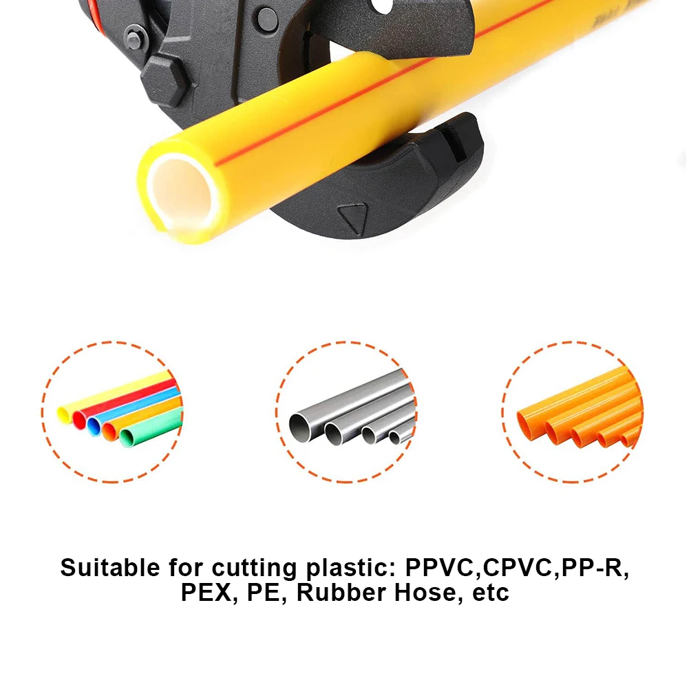 

Multifunctional Plastic Pipe Scissors 0-42mm Ratchet-Type Water Pvc Pipe Cutter Self-Locking Ratchet Pipe Cutter Pipe Scissors