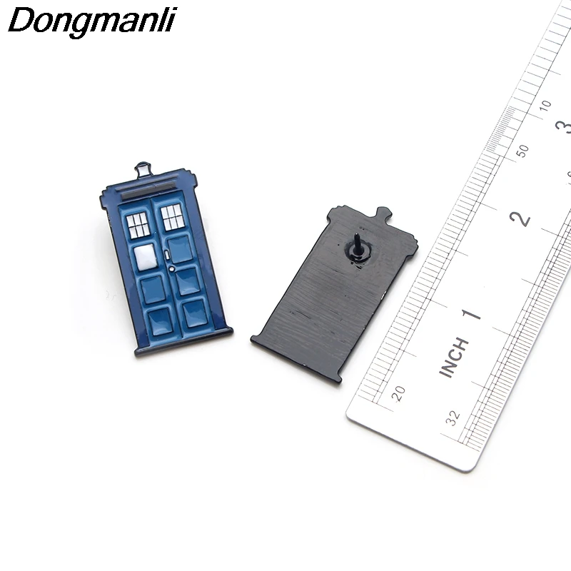 

LB499 Blue TARDIS TV Show Booth Enamel Pins Badge Brooch Backpack Bag Collar Lapel Decoration Jewelry Gifts for Friends
