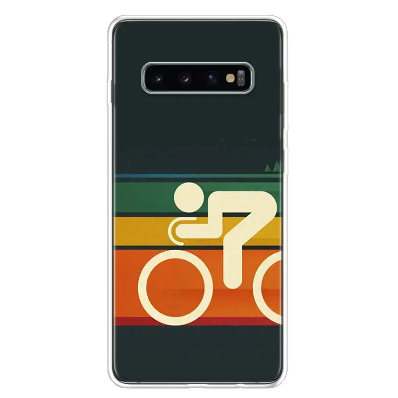 Bicycle Bike Sport Coqu Cover Phone Case For Samsung Galaxy A70 A50 A40 A30 A20E A10S Note 20 Ultra 10 Lite 9 8 A6 A7 A8 A9 Plus | Мобильные