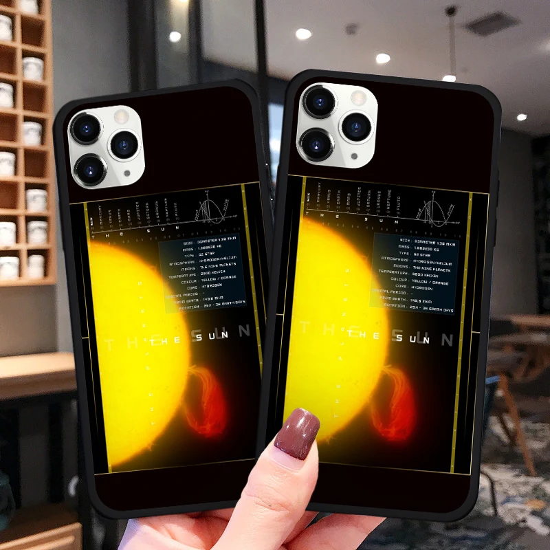 Мягкие чехлы Jamular Sun Solar Prominence из поликарбоната и ТПУ для iPhone 12 Mini 11 Pro X XS XR Max 7 8 6 6S Plus