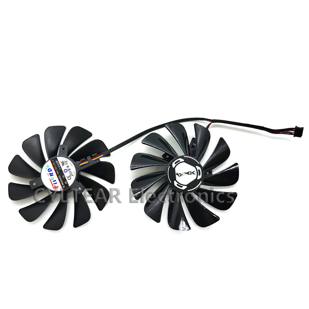 2 шт./лот 95 мм FDC10U12S9-C 4Pin RX 5600XT 5700XT охлаждающий вентилятор для XFX Radeon 5600 5700 XT сырье II