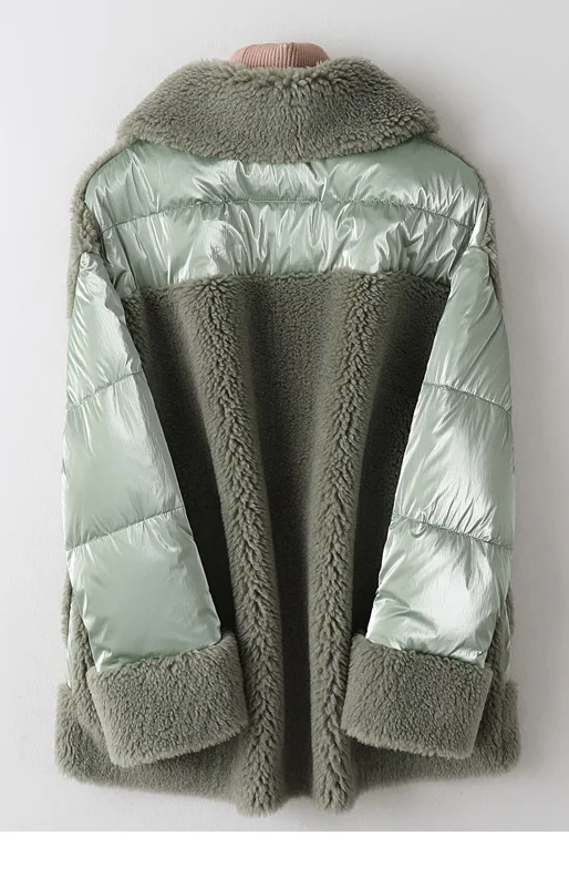 Кашемировые козы, стриженое пальто, женский мех, Короткий покрой, пуховик, Новая шуба