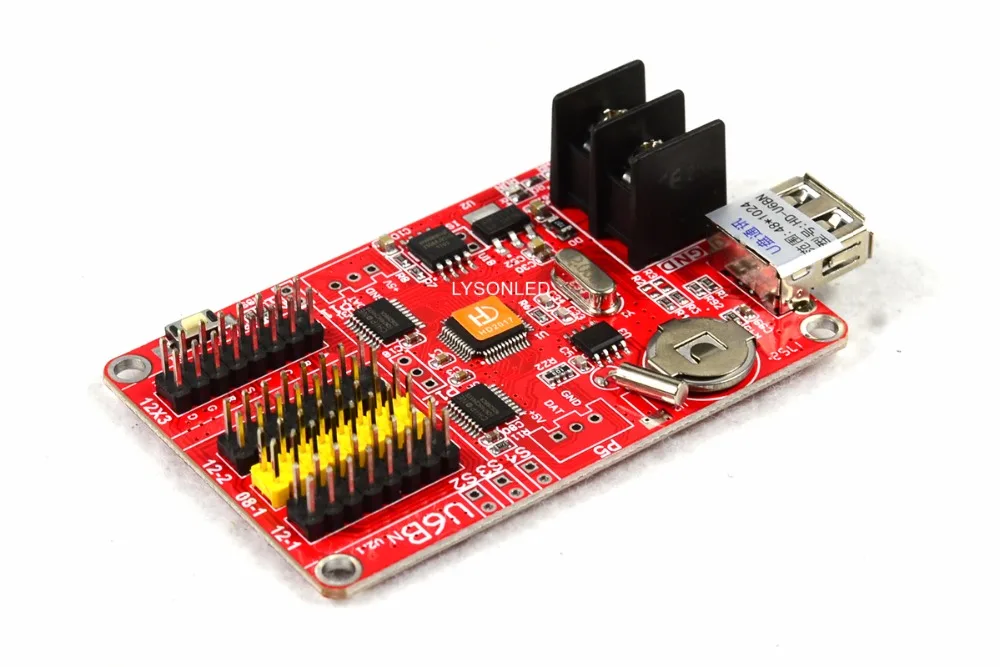 5 шт./лот карта управления светодиодными знаками Huidu с usb диском P10 Одноцветный