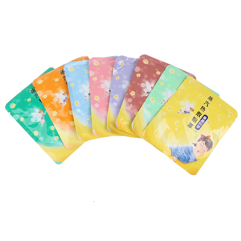 10pcs/pack Comfort Steam Eye Mask Self Heating Hot Compress Relieve Fatigue | Красота и здоровье